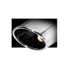 Uscita Scarico Inoxcar Ovale Diametro 150x105 Chromo lunghezza 300mm