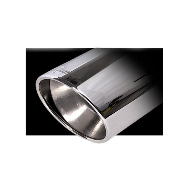 Inoxcar Round Exhaust Outlet Diameter 100 X-Race Chrome length 250mm - IC-013 - O13 - 3661768795255
