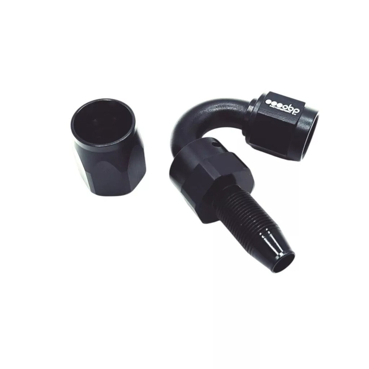 Black Aluminum 150° OBP CPE Female Fitting - OBP-CPE-150.D6 - OBP-CPE-6-150