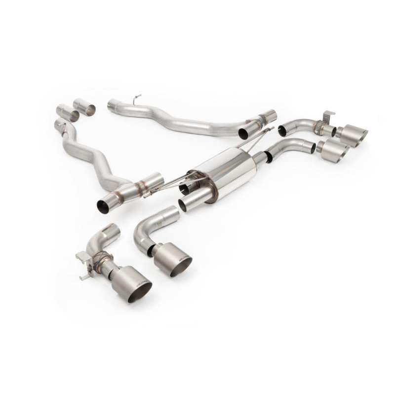 Axle Back MILLTEK terminali GT-115 in titanio per BMW M5 4,4 l Twin Turbo Hybrid G90 e G99 (UE) - MLK-SSXBM1404 - SSXBM1404