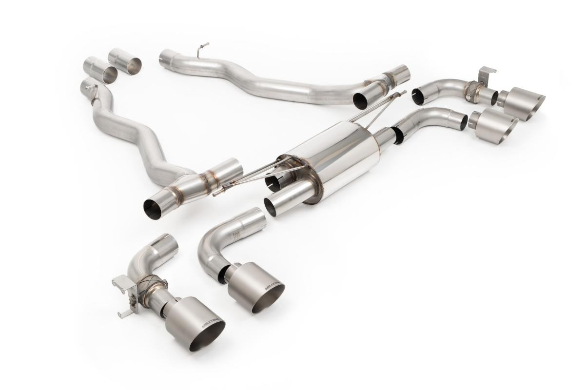 Axle Back MILLTEK terminali GT-115 in titanio per BMW M5 4,4 l Twin Turbo Hybrid G90 e G99 (UE) - MLK-SSXBM1404 - SSXBM1404