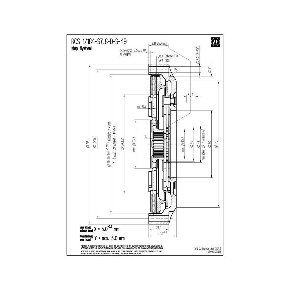 Mécanisme embrayage Sachs RCS 184 003072000483 Clio Rally5 EVO - SA-003072000483 - 003072000483 - 4050451067905
