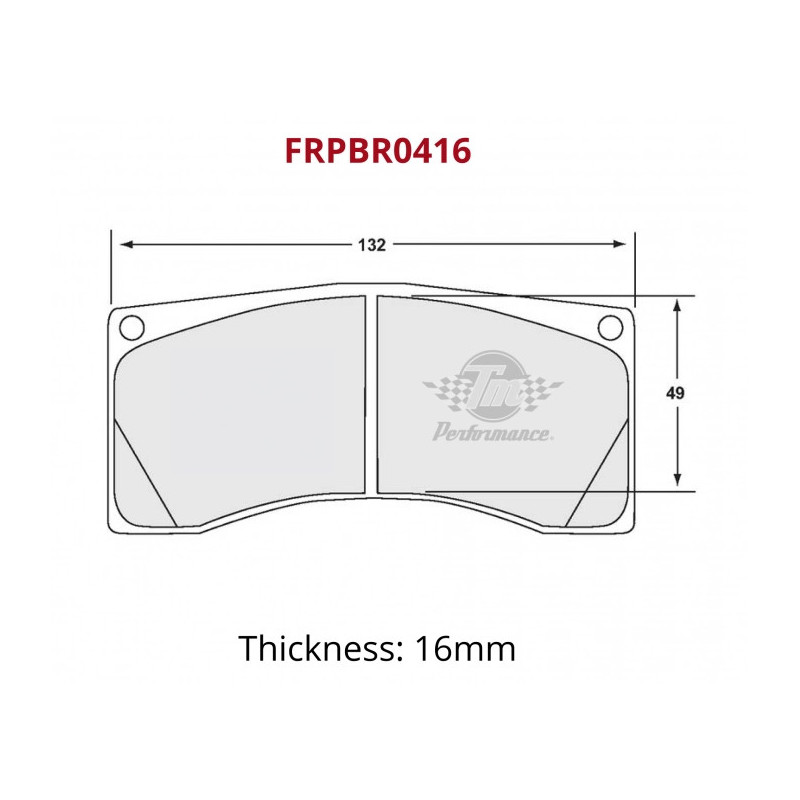 TM Performance bremsbeläge TM198 16 mm – FRPBR0416-198 - DIV-FRPBR0416-198 - FRPBR0416-198 - 3666618664583