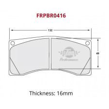 Pastiglie freno rally TM Performance FRPBR0416-198