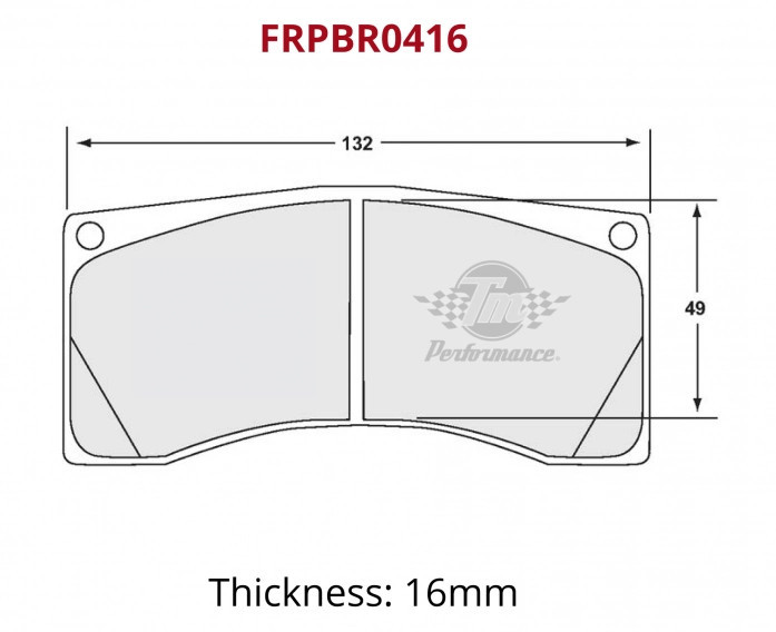 TM Performance bremsbeläge TM198 16 mm – FRPBR0416-198 - DIV-FRPBR0416-198 - FRPBR0416-198 - 3666618664583