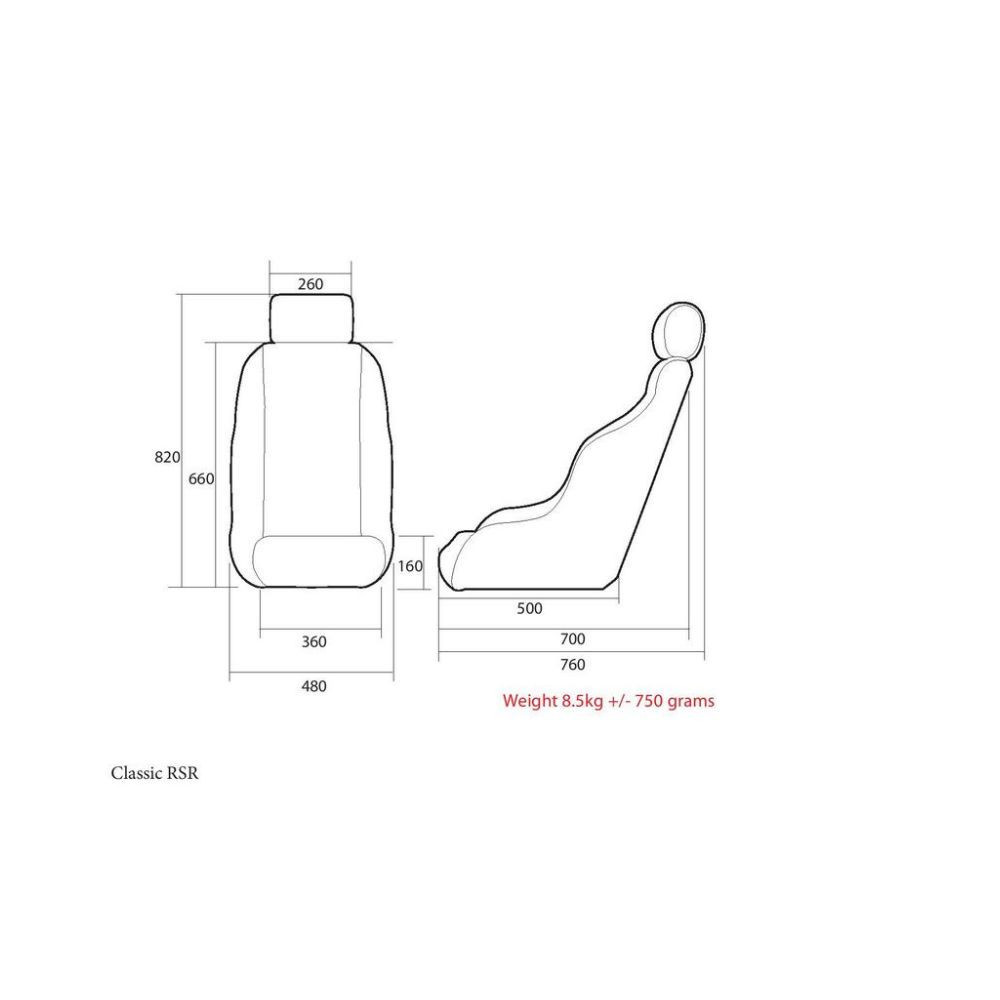 COBRA Classic RSR-Sitz - COB-CLASSIC-RSR.SN.AT - CRSR-M-BK