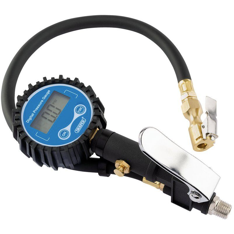 Gonfleur pneu Draper Tools avec manomètre numérique 91327 - DRA-D91327 - D91327 - 5010559913275