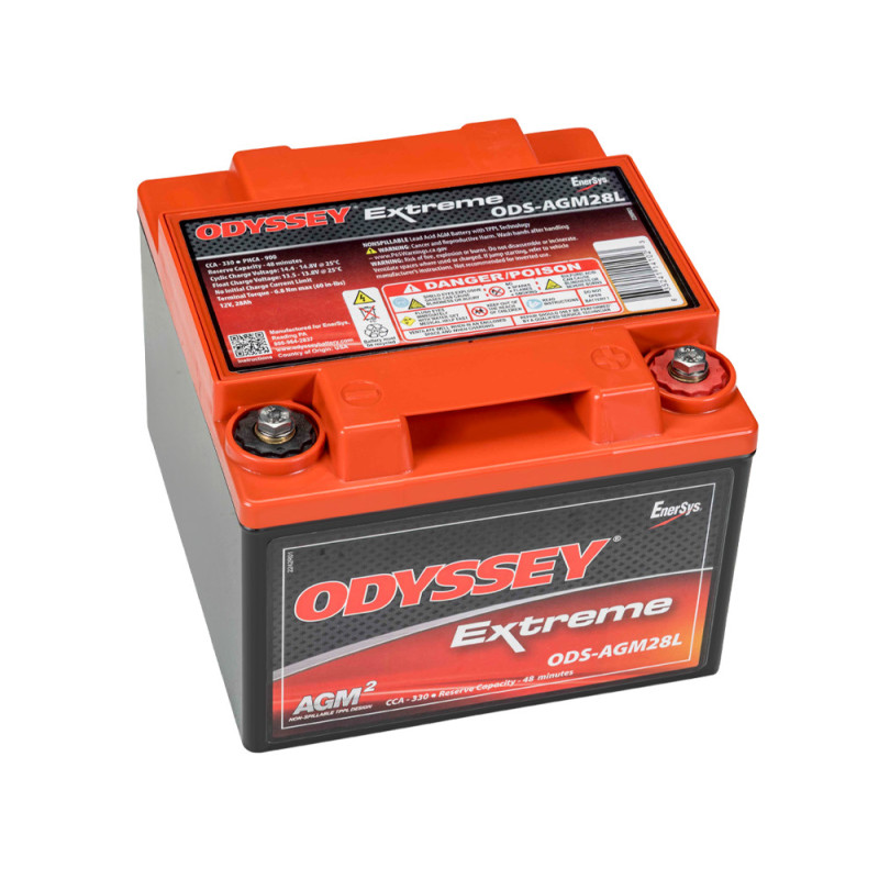 Odyssey Extreme PC925 ODS-AGM28L AGM Racing Battery, 28 Ah, 925 PHCA - ODY-EXTREME-35 - ODS-AGM28L - 3661768221402