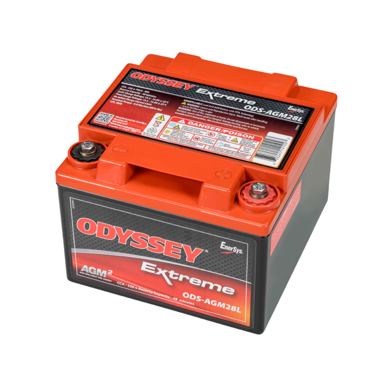 Odyssey Extreme PC925 ODS-AGM28L AGM Racing Battery, 28 Ah, 925 PHCA - ODY-EXTREME-35 - ODS-AGM28L - 3661768221402