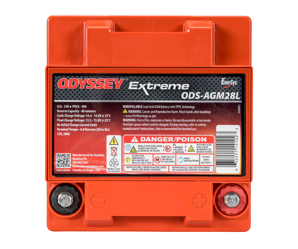 AGM-Rennbatterie Odyssey Extreme PC925 ODS-AGM28L 28 Ah 925 PHCA - ODY-EXTREME-35 - ODS-AGM28L - 3661768221402