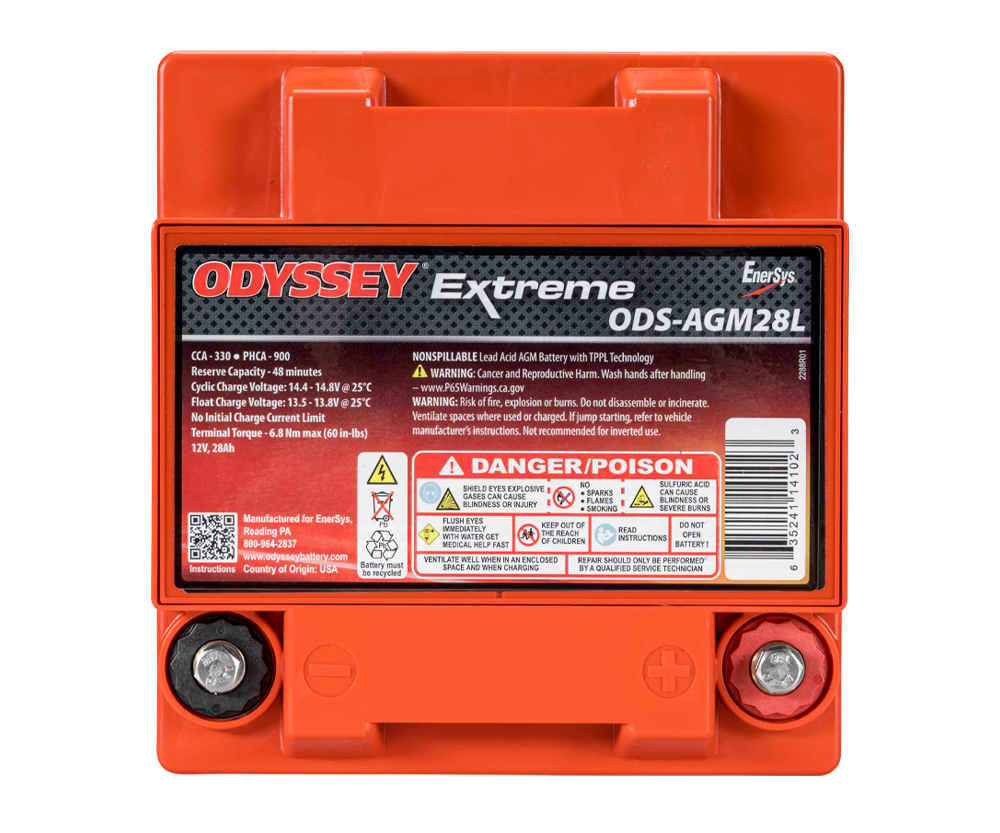 Batterie compétition AGM Odyssey Extreme PC925 ODS-AGM28L 28 Ah 925 PHCA - ODY-EXTREME-35 - ODS-AGM28L - 3661768221402