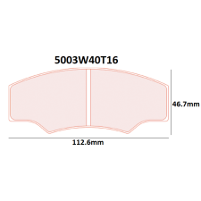 CL Brakes RC5+ AP Racing CP2361 Brake Pads - 5003W40T16