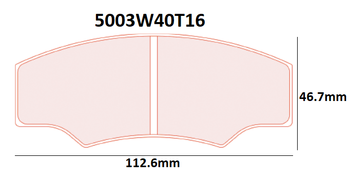Pastiglie CL Brakes RC5+ AP Racing CP2361 - 5003W40T16 - CL-5003W40T16RC5 - 5003W40T16 RC5+ - 3666618081465