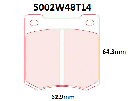 CL Brakes RC8 AP Racing CP2561 - 5001W43T14 Brake Pads - CL-5001W43T14RC8 - 5001W43T14 RC8 - 3666618081489