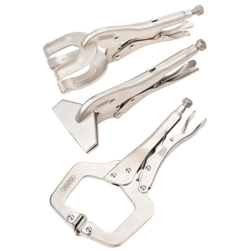 Set of DRAPER vice pliers (3 pieces) - DRA-33836 - D33836 - 5010559338368