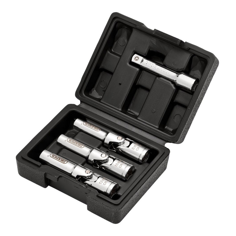 Draper glow plug socket set, 3/8'' (4pcs). - DRA-13605 - D13605 - 5059482063589