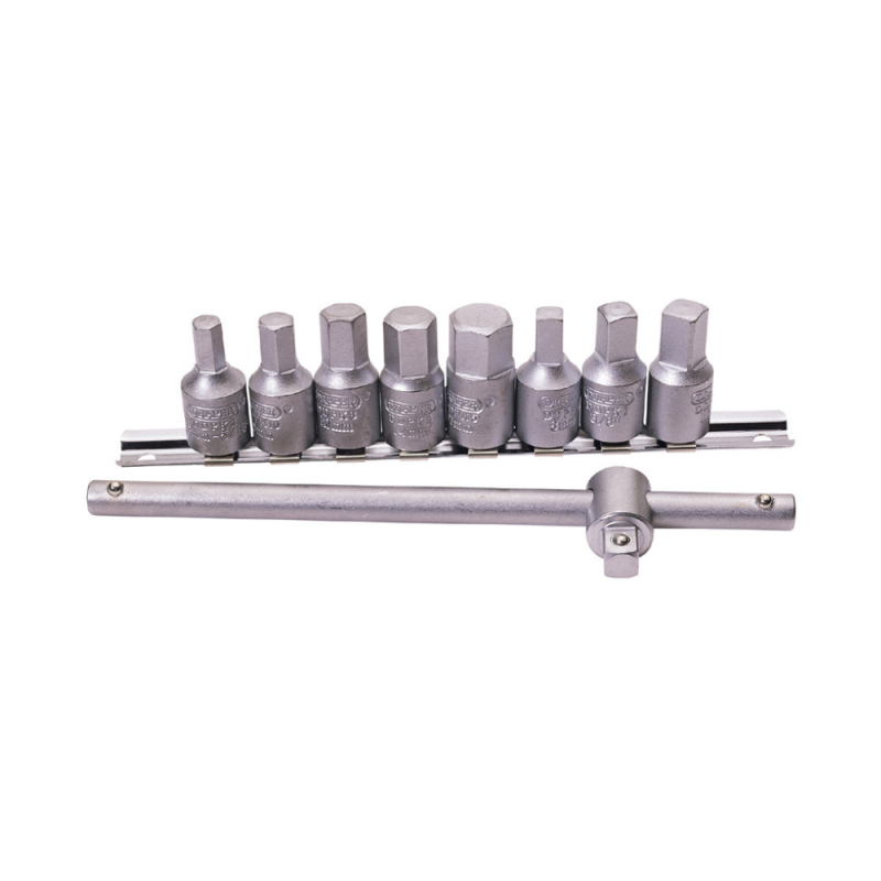 Set di bussole DRAPER per tappo di scarico, 3/8 (10 pz) - DRA-38329 - D38329 - 5010559383290