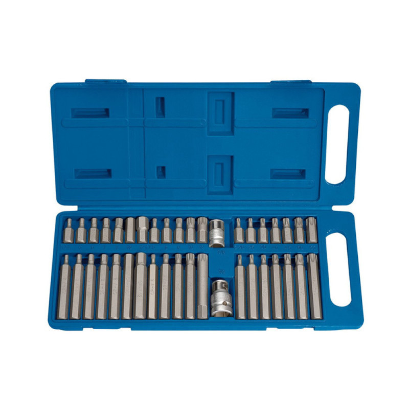 Set of DRAPER TX-STAR mechanic's bits, hex. and spline, 3/8, 1/2 (40 pieces) - DRA-33323 - D33323 - 5010559333233