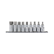 Jeu de douilles métriques DRAPER à embout hex 1/2, 55mm (9 pièces)