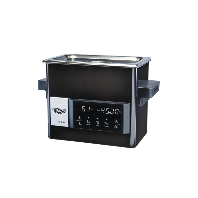 Bac de nettoyage à ultrasons Draper Tools 3 Litres 270x170x240mm - DRA-92632 - D92632 - 5010559926329