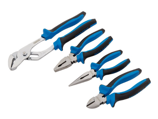 Draper Tools soft grip pliers set (4 pieces) - DRA-81147 - D81147 - 5010559811472
