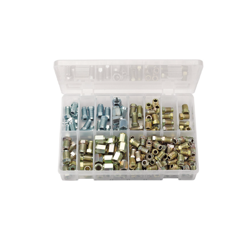 Kit de raccords de conduites de frein Draper Tools (205 pièces) - DRA-54367 - D54367 - 5010559543670