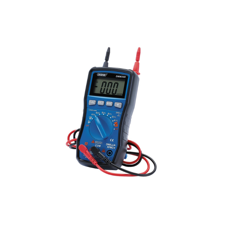 Draper Tools Digitalmultimeter ( automatische und manuelle Skala) für Autos - DRA-41821 - D41821 - 5010559418213