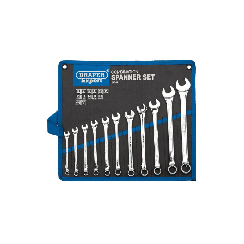 Draper Tools metric combination wrench set ( 11 pieces ) - DRA-29545 - D29545 - 5010559295456