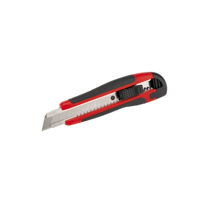 Draper Tools Taglierino retrattile da 18 mm con impugnatura morbida - DRA-68667 - D68667 - 5010559686674