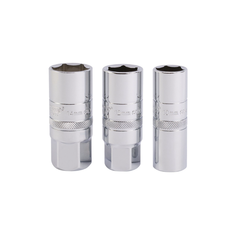 "1/2" spark plug socket set Draper Tools (3 pieces) - DRA-16784 - D16784 - 5010559167845