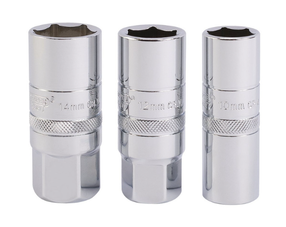 "Set di prese per candele da 1/2 Utensili Draper (3 pezzi) - DRA-16784 - D16784 - 5010559167845