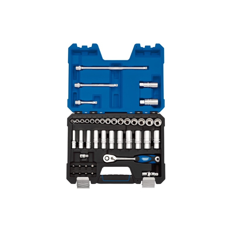 Draper Tools 3/8" Metric Multi-Drive Ratchet Wrench Kit (42 pieces) - DRA-16480 - D16480 - 5010559164806