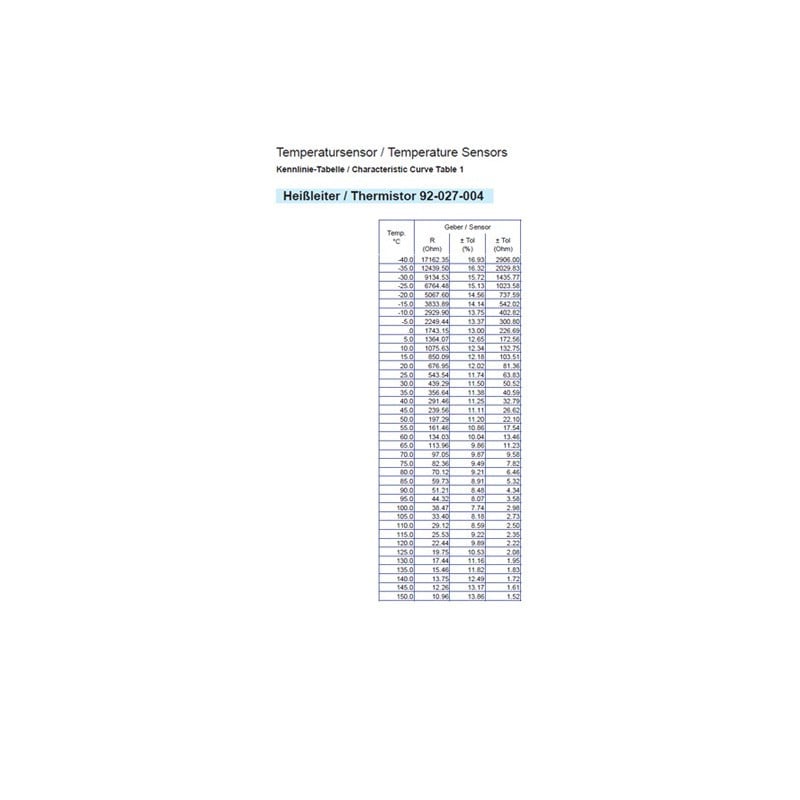 Sonde température eau VDO +40 à 120 °C M10x100 323-801-005-005D - V-005005 - 323-801-005-005D - 3661768217269