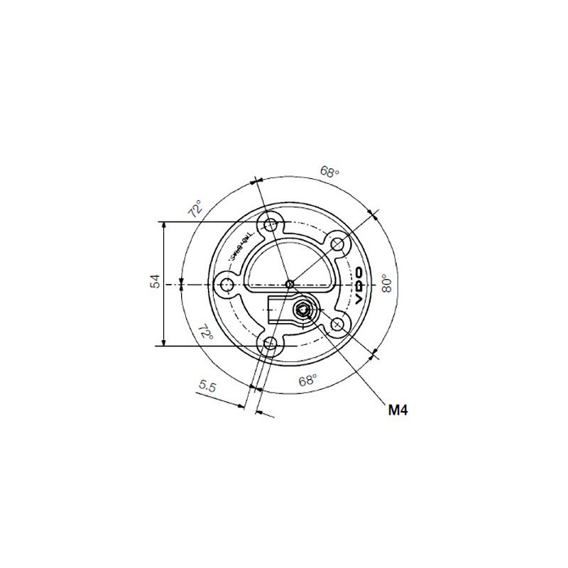 Jauge carburant VDO 240 mm 224-011-000-240G - V-224011000240G - 224-011-000-240G - 3661768453575