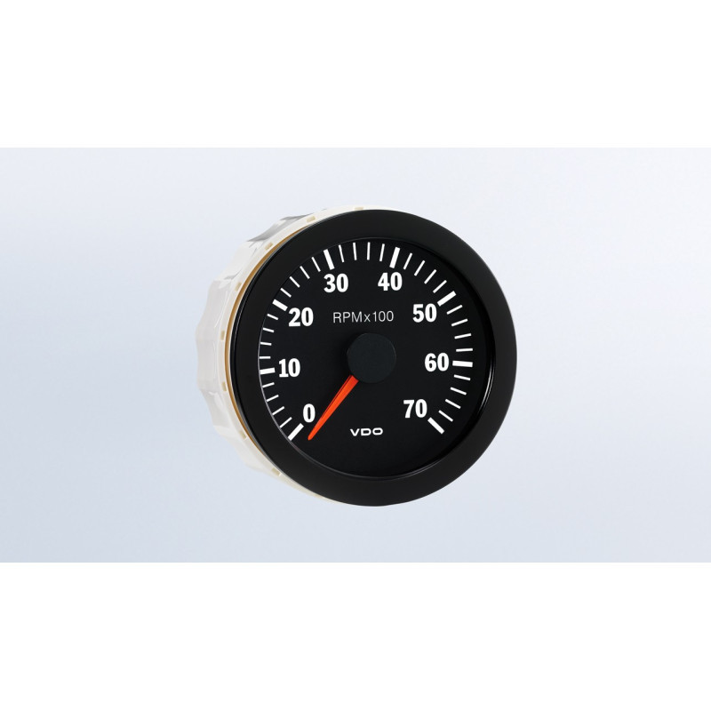 VDO Rev-counter, Ø80 mm, 0–7,000 rpm, 333-015-001K - V-CT333-015-001 - 333-015-001K - 4103590700339