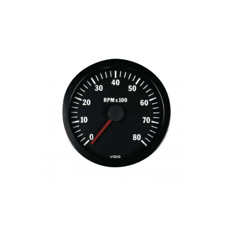 Compte-tours VDO Ø52 mm 0 à 8 000 tr/min 333-015-010K - V-CT333-015-010 - 333-015-010K - 4103590700308