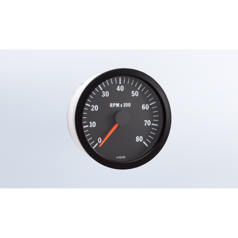 VDO Rev-counter, Ø100 mm, 0–8,000 rpm, 333-015-005G - V-CT333-015-005 - 333-015-005G - 3661768257050