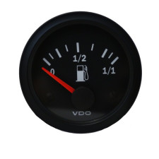 Manometer VDO Benzinpegel Hebel Vision Durchmesser 52 Schwarzer Boden