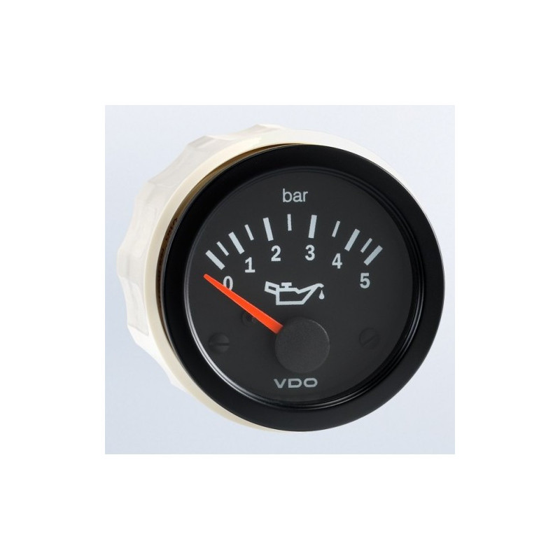 Manomètre huile VDO Ø52 mm 0 à 5 bar 350-010-008K - V-PH350-010-008 - 350-010-008K - 4103590300676