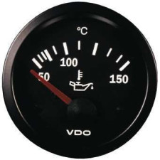 VDO Oil Temperature Gauge, Ø52 mm, 50–150 °C, 310-010-003K