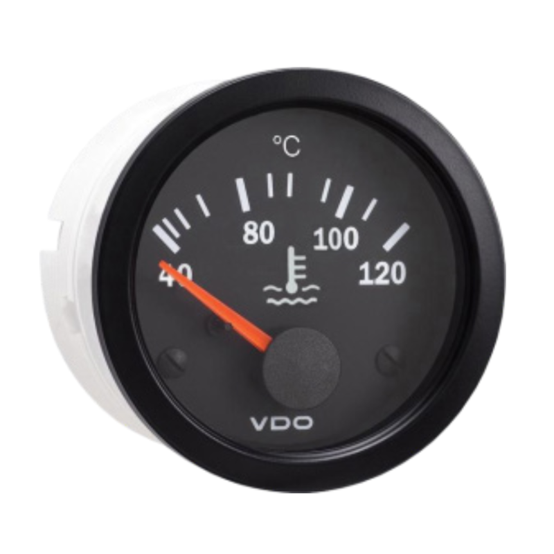 VDO Water Temperature Gauge, Ø52 mm, 40 to 120 °C, 310-010-012K - V-TE310-010-012 - 310-010-012K - 3661768223055