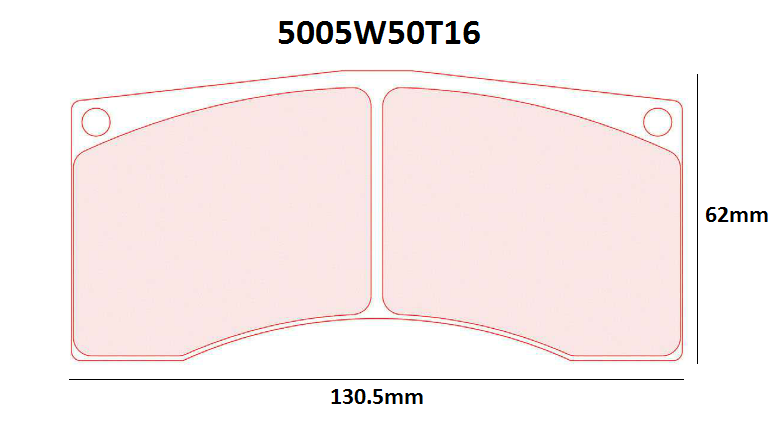 CL Brakes RC5+ 5005W50T16 Competition Brake Pads - CL-5005W50T16RC5 - 5005W50T16 RC5+ - 3666618081281