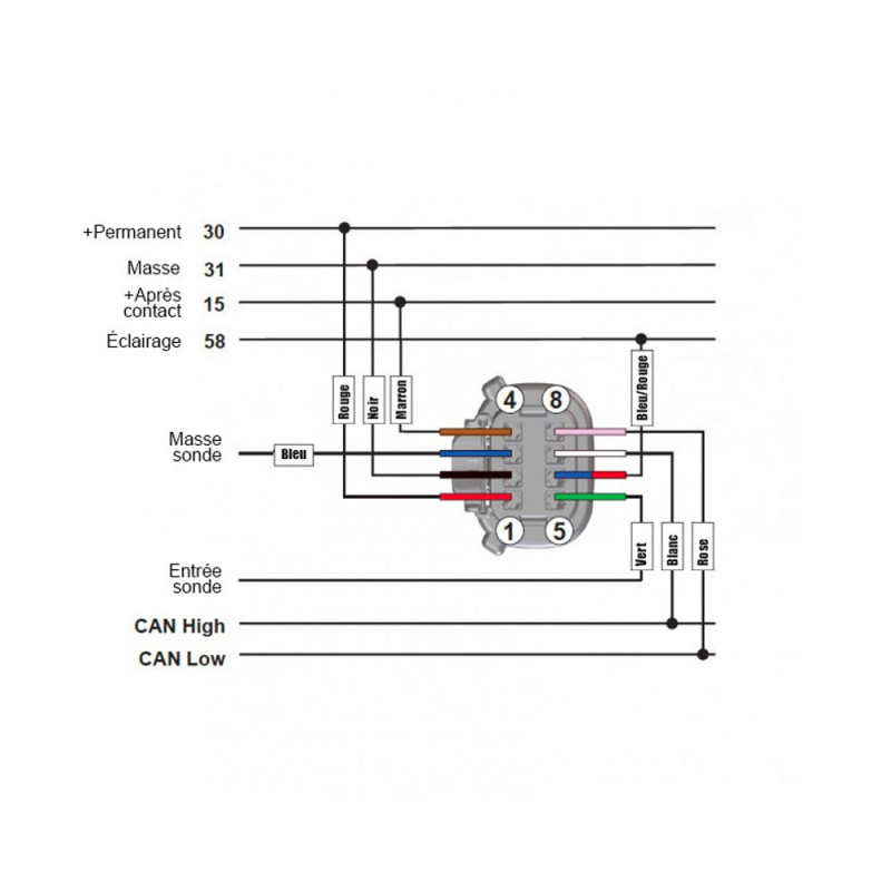Filo VDO SingleViu Molex a 8 pin 2910000484200 - V-2910000484200 - 2910000484200 - 3661768612224