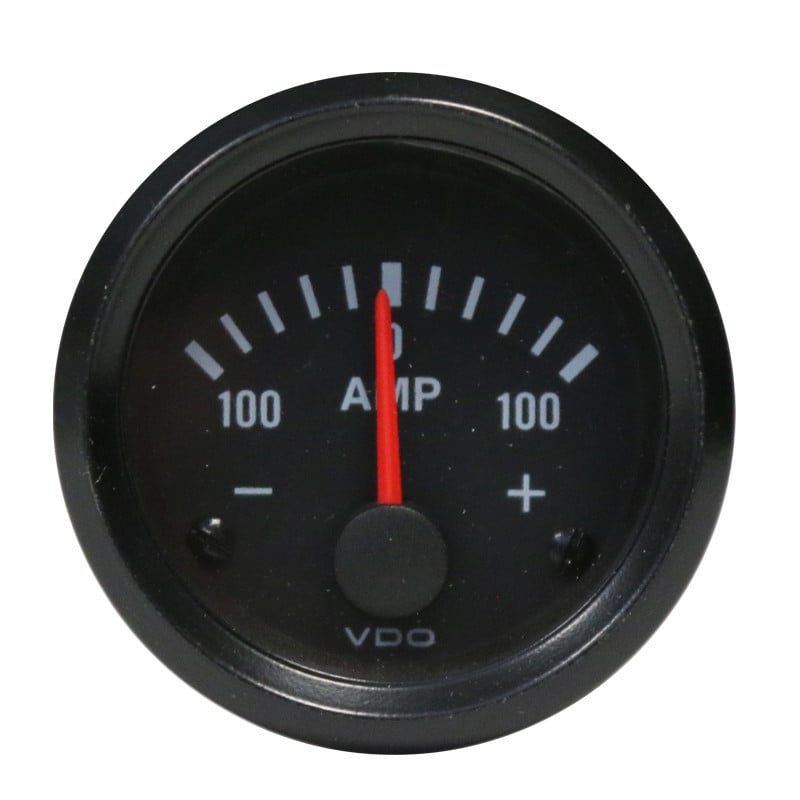 VDO Ammeter, Ø52 mm, -100 to +100 A, 190-037-003G - V-AM190-037-003 - 190-037-003G - 3661768319611