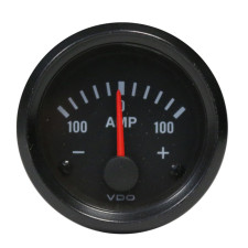 VDO Ammeter, Ø52 mm, -100 to +100 A, 190-037-003G