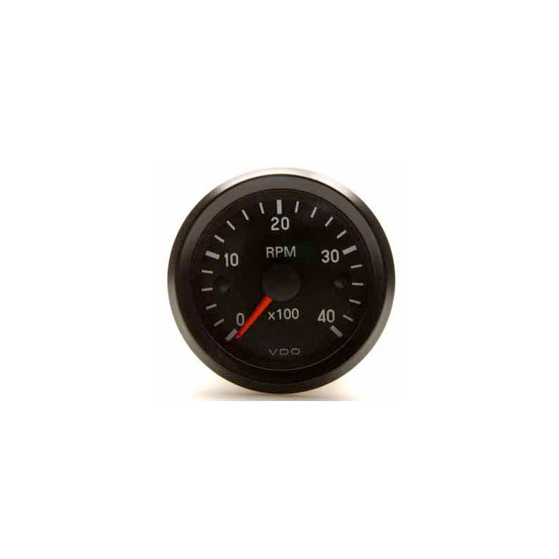 Compte-tours VDO Ø52 mm 0 à 4 000 tr/min 333-035-029G - V-CT333-035-029 - 333-035-029G - 3661768306697