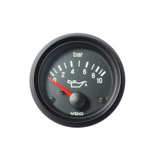 VDO Oil Pressure Gauge, Ø52 mm, 0–10 bar, 350-030-004G