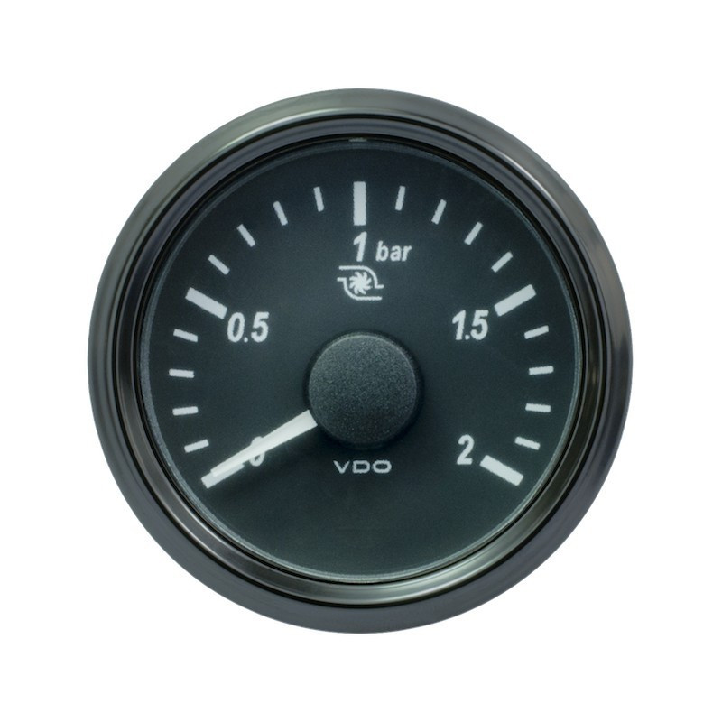 Manomètre turbo VDO Ø52 mm 0 à 2 bar A2C3833490001 - V-PT-3833490001 - A2C3833490001 - 3661768607138