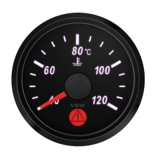 Thermomètre eau VDO Ø52 mm +40 à 120 °C A2C3833320001