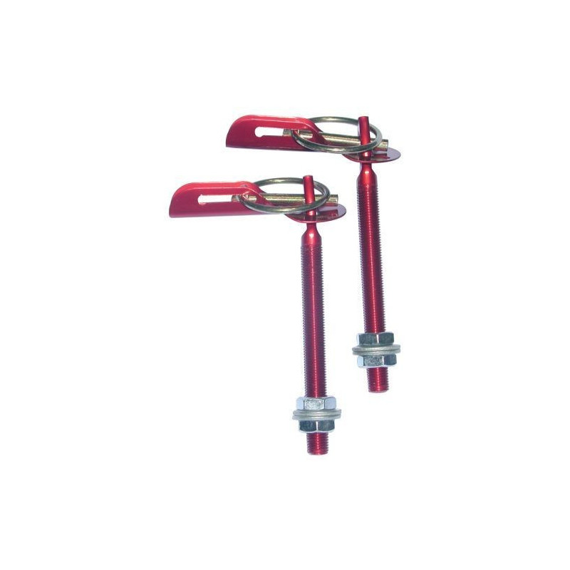 Attaches capot type Dakar en aluminium (paire) - AS-490ALR
